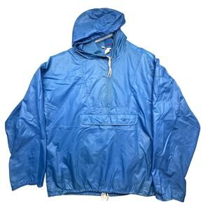 Vintage 80s Op Ocean Pacific Anorak Windbreaker Jacket Mens Large Blue Hooded